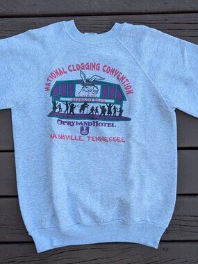 Vintage 1991 Hanes Pannill XL Sweatshirt National Clogging Convention Opryland N